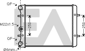 EACLIMA 31R77044 - Radiator, racire motor aaoparts.ro