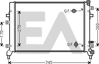 EACLIMA 31R77061 - Radiator, racire motor aaoparts.ro