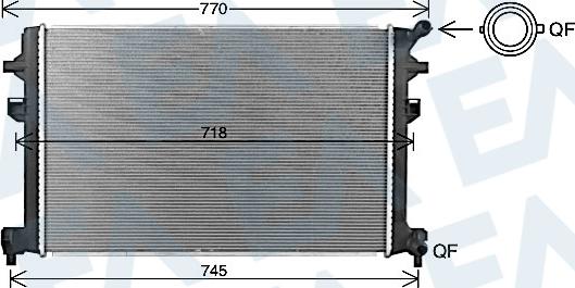 EACLIMA 31R77141 - Radiator, racire motor aaoparts.ro