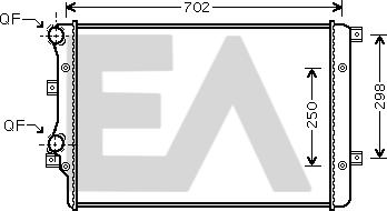 EACLIMA 31R77108 - Radiator, racire motor aaoparts.ro