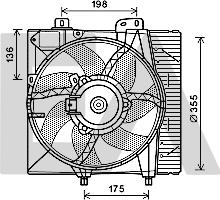 EACLIMA 33V55021 - Ventilator, radiator aaoparts.ro