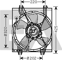 EACLIMA 33V51025 - Ventilator, radiator aaoparts.ro
