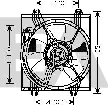EACLIMA 33V51026 - Ventilator, radiator aaoparts.ro