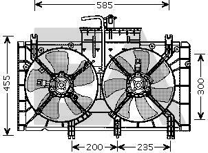 EACLIMA 33V52035 - Ventilator, radiator aaoparts.ro