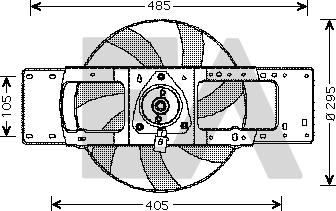 EACLIMA 33V60006 - Ventilator, radiator aaoparts.ro