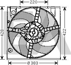 EACLIMA 33V60001 - Ventilator, radiator aaoparts.ro