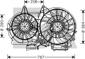 EACLIMA 33V02005 - Ventilator, radiator aaoparts.ro