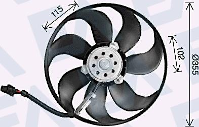 EACLIMA 33V02018 - Ventilator, radiator aaoparts.ro