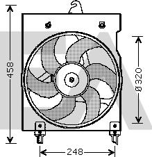 EACLIMA 33V10009 - Ventilator, radiator aaoparts.ro