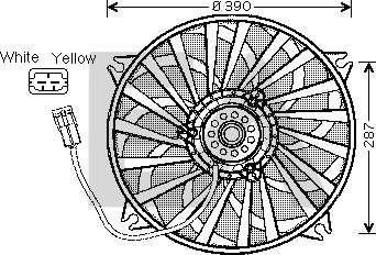 EACLIMA 33V10011 - Ventilator, radiator aaoparts.ro