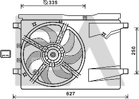 EACLIMA 33V10030 - Ventilator, radiator aaoparts.ro