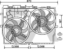 EACLIMA 33V25078 - Ventilator, radiator aaoparts.ro