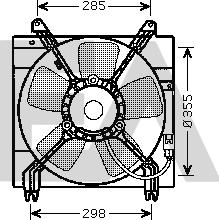 EACLIMA 33V20009 - Ventilator, radiator aaoparts.ro
