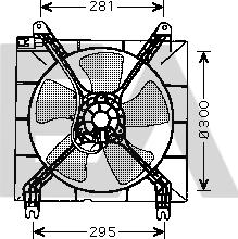 EACLIMA 33V20007 - Ventilator, radiator aaoparts.ro