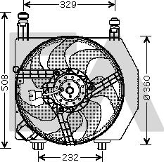 EACLIMA 33V22024 - Ventilator, radiator aaoparts.ro