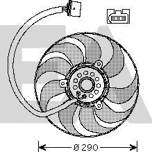 EACLIMA 33V77018 - Ventilator, radiator aaoparts.ro