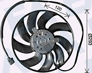 EACLIMA 33V77038 - Ventilator, radiator aaoparts.ro