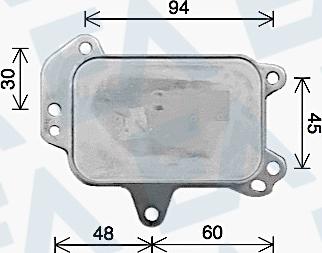 EACLIMA 37G55009 - Radiator ulei, ulei motor aaoparts.ro