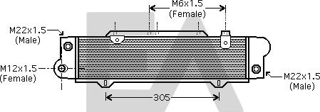 EACLIMA 37G50012 - Radiator ulei, ulei motor aaoparts.ro