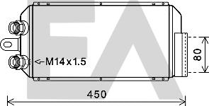 EACLIMA 37G58005 - Radiator ulei, ulei motor aaoparts.ro