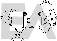 EACLIMA 37G10006 - Radiator ulei, ulei motor aaoparts.ro