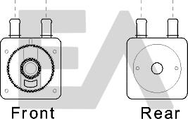 EACLIMA 37G10003 - Radiator ulei, ulei motor aaoparts.ro