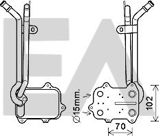 EACLIMA 37G77022 - Radiator ulei, ulei motor aaoparts.ro