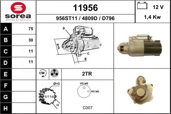 EAI 11956 - Starter aaoparts.ro