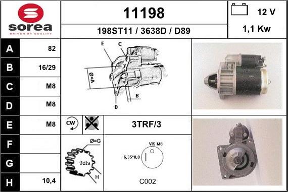 EAI 11198 - Starter aaoparts.ro