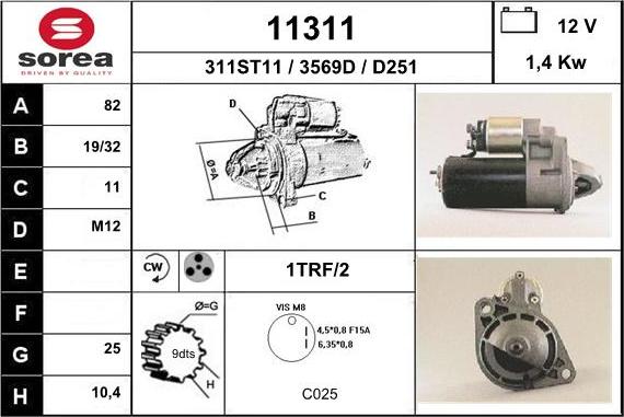 EAI 11311 - Starter aaoparts.ro