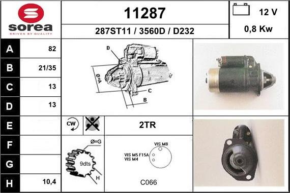EAI 11287 - Starter aaoparts.ro