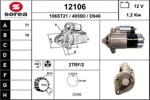 EAI 12106 - Starter aaoparts.ro