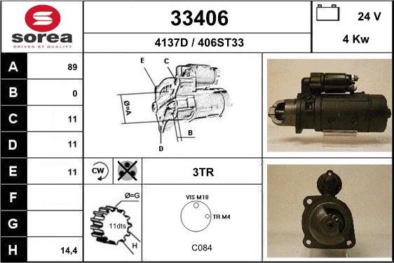 EAI 33406 - Starter aaoparts.ro