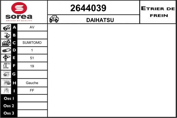EAI 2644039 - Etrier frana aaoparts.ro