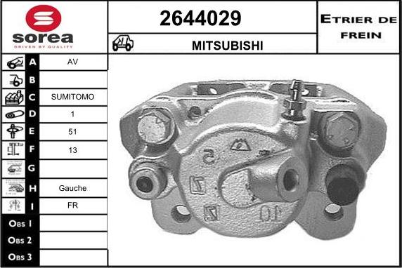 EAI 2644029 - Etrier frana aaoparts.ro