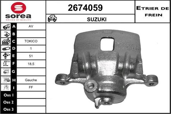 EAI 2674059 - Etrier frana aaoparts.ro