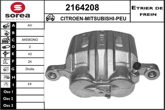 EAI 2164208 - Etrier frana aaoparts.ro