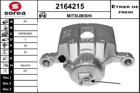 EAI 2164215 - Etrier frana aaoparts.ro