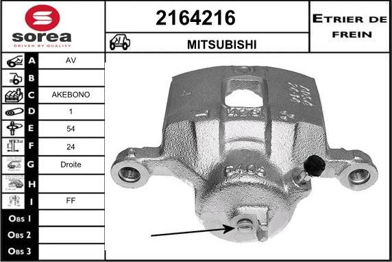 EAI 2164216 - Etrier frana aaoparts.ro