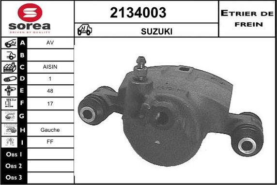 EAI 2134003 - Etrier frana aaoparts.ro