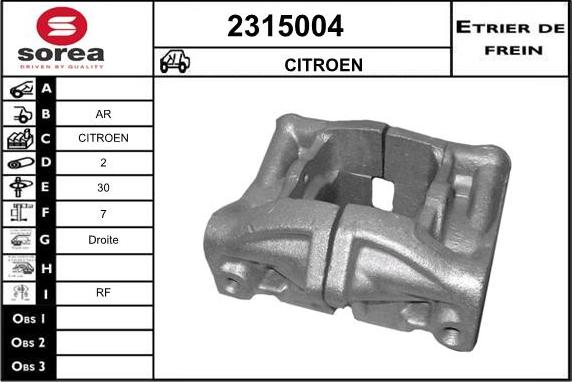 EAI 2315004 - Etrier frana aaoparts.ro