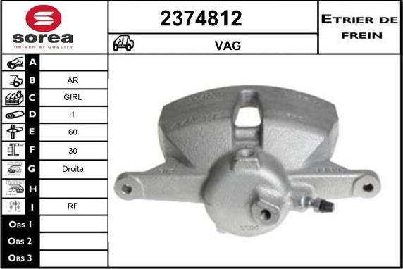 EAI 2374812 - Etrier frana aaoparts.ro