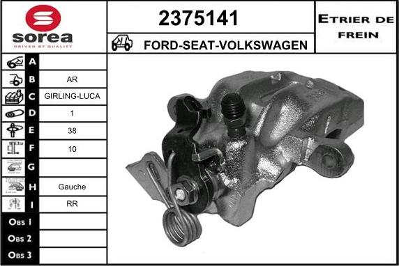 EAI 2375141 - Etrier frana aaoparts.ro