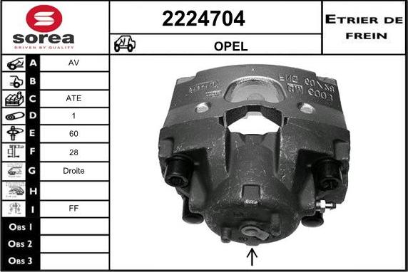 EAI 2224704 - Etrier frana aaoparts.ro