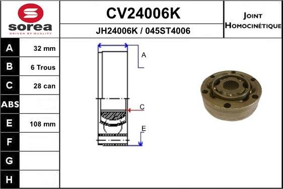 EAI CV24006K - Set articulatie, planetara aaoparts.ro