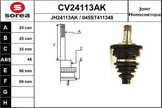 EAI CV24113AK - Set articulatie, planetara aaoparts.ro