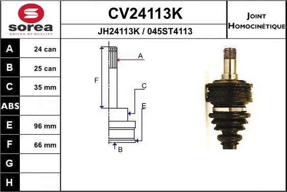EAI CV24113K - Set articulatie, planetara aaoparts.ro