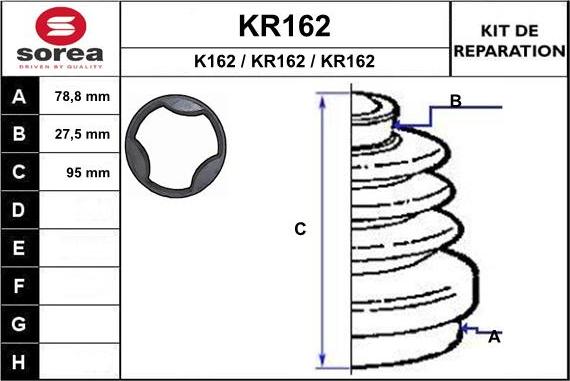 EAI KR162 - Burduf cauciuc, articulatie planetara aaoparts.ro
