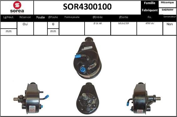 EAI SOR4300100 - Pompa hidraulica, sistem de directie aaoparts.ro