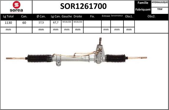 EAI SOR1261700 - Caseta directie aaoparts.ro
